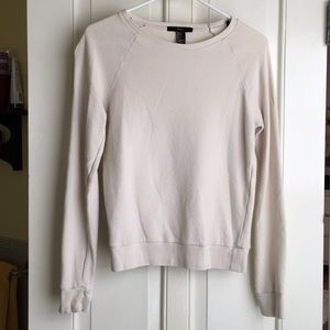 Off white crew neck sweater